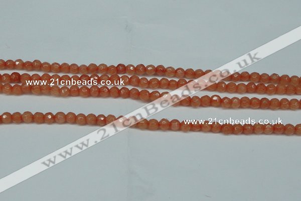 CCN2820 15.5 inches 4mm tiny faceted round candy jade beads