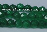 CCN2835 15.5 inches 5mm faceted round candy jade beads