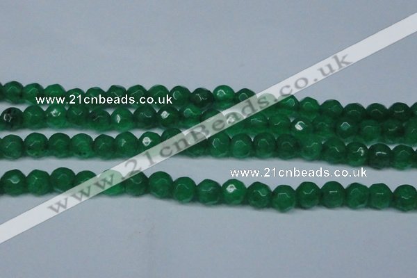 CCN2835 15.5 inches 5mm faceted round candy jade beads