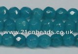 CCN2836 15.5 inches 5mm faceted round candy jade beads