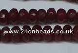 CCN2850 15.5 inches 2*4mm faceted rondelle candy jade beads