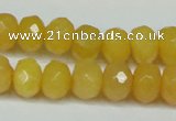 CCN2861 15.5 inches 4*6mm faceted rondelle candy jade beads