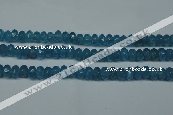 CCN2863 15.5 inches 4*6mm faceted rondelle candy jade beads