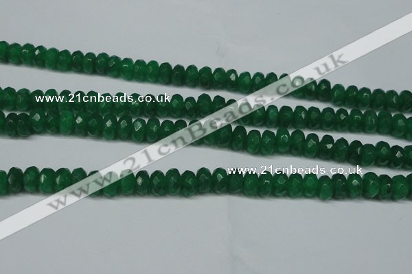 CCN2864 15.5 inches 4*6mm faceted rondelle candy jade beads