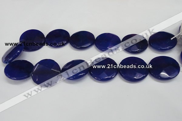 CCN287 15.5 inches 30mm faceted coin candy jade beads wholesale