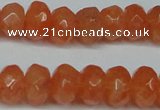 CCN2872 15.5 inches 5*8mm faceted rondelle candy jade beads