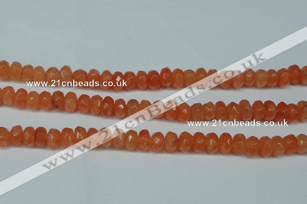 CCN2872 15.5 inches 5*8mm faceted rondelle candy jade beads