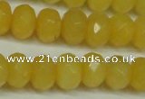 CCN2873 15.5 inches 5*8mm faceted rondelle candy jade beads