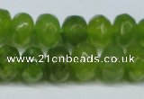 CCN2874 15.5 inches 5*8mm faceted rondelle candy jade beads