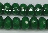 CCN2875 15.5 inches 5*8mm faceted rondelle candy jade beads