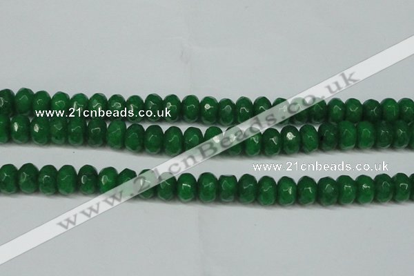 CCN2875 15.5 inches 5*8mm faceted rondelle candy jade beads