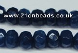 CCN2877 15.5 inches 5*8mm faceted rondelle candy jade beads