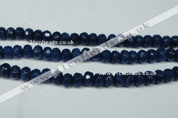 CCN2877 15.5 inches 5*8mm faceted rondelle candy jade beads