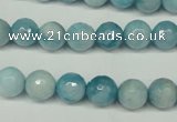 CCN2932 15.5 inches 8mm faceted round candy jade beads