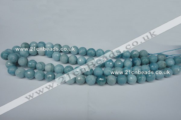 CCN2933 15.5 inches 10mm faceted round candy jade beads