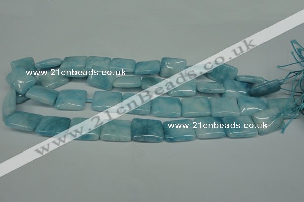 CCN2940 15.5 inches 13*18mm rectangle candy jade beads wholesale