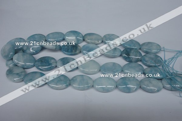 CCN2952 15.5 inches 18*25mm oval candy jade beads wholesale