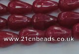 CCN3002 15.5 inches 10*15mm faceted teardrop candy jade beads