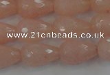 CCN3004 15.5 inches 10*15mm faceted teardrop candy jade beads