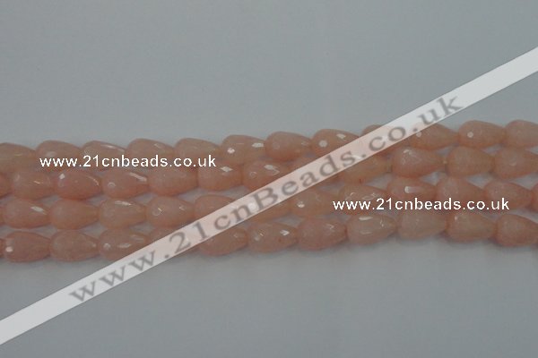 CCN3004 15.5 inches 10*15mm faceted teardrop candy jade beads