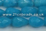 CCN3009 15.5 inches 10*15mm faceted teardrop candy jade beads
