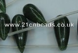 CCN3026 15.5 inches 10*25mm teardrop candy jade beads wholesale