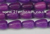 CCN3754 15.5 inches 8*12mm teardrop candy jade beads wholesale