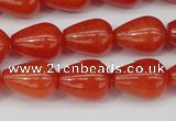 CCN3762 15.5 inches 10*14mm teardrop candy jade beads wholesale