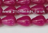 CCN3766 15.5 inches 10*14mm teardrop candy jade beads wholesale