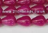 CCN3766 15.5 inches 10*14mm teardrop candy jade beads wholesale