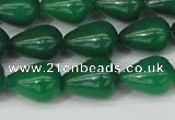 CCN3770 15.5 inches 10*14mm teardrop candy jade beads wholesale