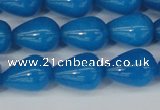 CCN3771 15.5 inches 10*14mm teardrop candy jade beads wholesale