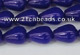 CCN3772 15.5 inches 10*14mm teardrop candy jade beads wholesale