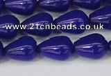 CCN3772 15.5 inches 10*14mm teardrop candy jade beads wholesale