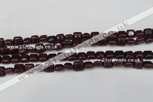 CCN3791 15.5 inches 8*8mm square candy jade beads wholesale