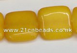 CCN3800 15.5 inches 20*20mm square candy jade beads wholesale