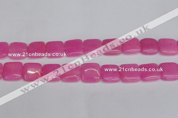 CCN3802 15.5 inches 20*20mm square candy jade beads wholesale