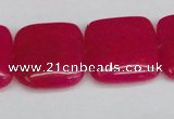 CCN3803 15.5 inches 20*20mm square candy jade beads wholesale