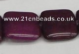 CCN3806 15.5 inches 20*20mm square candy jade beads wholesale