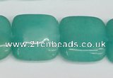 CCN3807 15.5 inches 20*20mm square candy jade beads wholesale