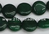 CCN3824 15.5 inches 14mm flat round candy jade beads wholesale