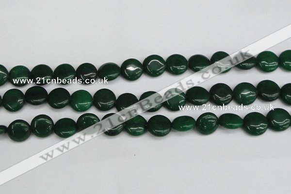 CCN3824 15.5 inches 14mm flat round candy jade beads wholesale