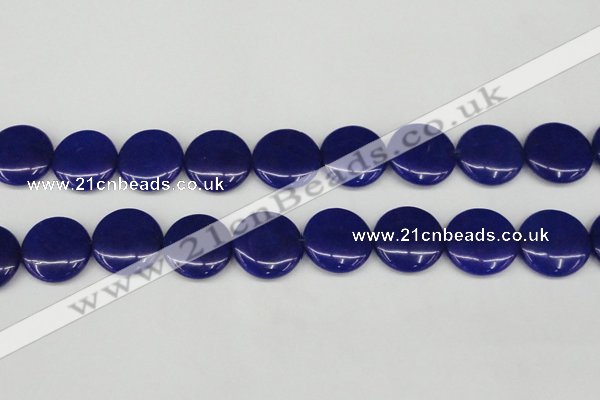 CCN3833 15.5 inches 20mm flat round candy jade beads wholesale