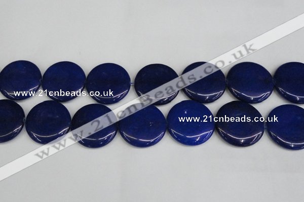 CCN3859 15.5 inches 35mm flat round candy jade beads wholesale