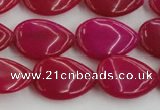 CCN3862 15.5 inches 13*18mm flat teardrop candy jade beads