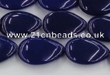 CCN3873 15.5 inches 13*18mm flat teardrop candy jade beads