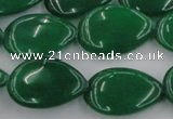 CCN3884 15.5 inches 15*20mm flat teardrop candy jade beads