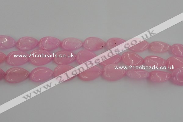 CCN3890 15.5 inches 18*25mm flat teardrop candy jade beads