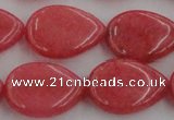 CCN3891 15.5 inches 18*25mm flat teardrop candy jade beads