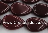 CCN3895 15.5 inches 18*25mm flat teardrop candy jade beads